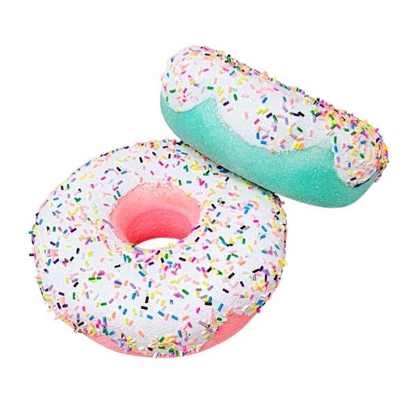 Pastel Frosted Oversized Foam Donut Ornaments with Sprinkles (Set of 4) - Picture 5 of 5